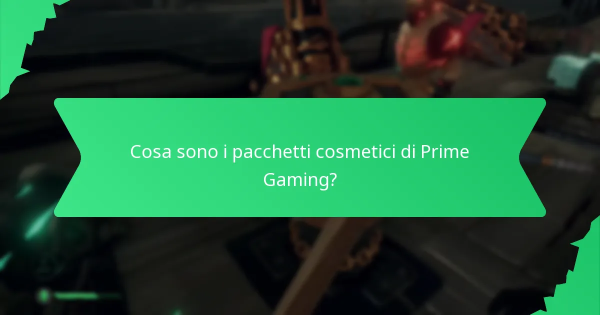 Quali oggetti esclusivi possono essere richiesti tramite Prime Gaming?