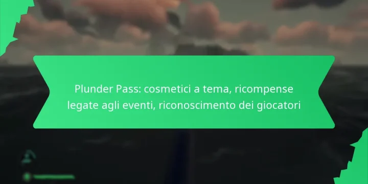 Plunder Pass: cosmetici a tema, ricompense legate agli eventi, riconoscimento dei giocatori