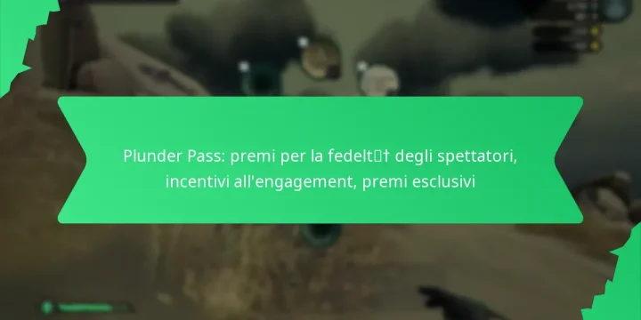 Plunder Pass: premi per la fedeltà degli spettatori, incentivi all’engagement, premi esclusivi