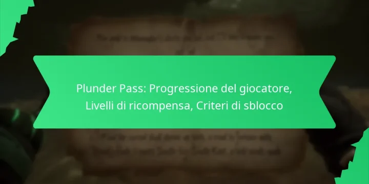 Plunder Pass: Progressione del giocatore, Livelli di ricompensa, Criteri di sblocco