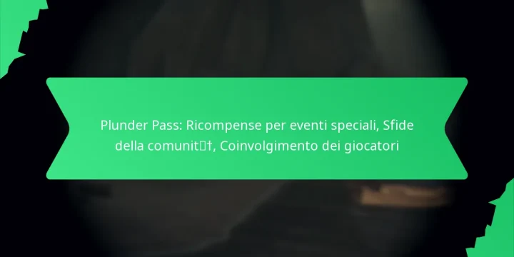 Plunder Pass: Ricompense per eventi speciali, Sfide della comunità, Coinvolgimento dei giocatori