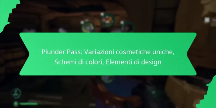 Plunder Pass: Variazioni cosmetiche uniche, Schemi di colori, Elementi di design