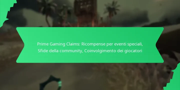 Prime Gaming Claims: Ricompense per eventi speciali, Sfide della community, Coinvolgimento dei giocatori