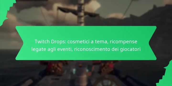 Twitch Drops: cosmetici a tema, ricompense legate agli eventi, riconoscimento dei giocatori