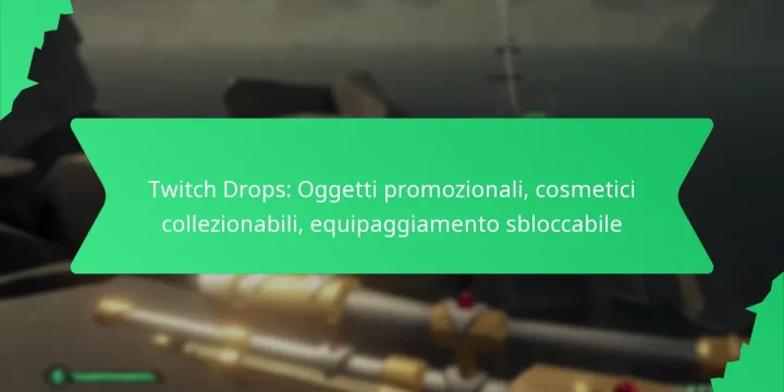 Twitch Drops: Oggetti promozionali, cosmetici collezionabili, equipaggiamento sbloccabile