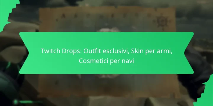 Twitch Drops: Outfit esclusivi, Skin per armi, Cosmetici per navi