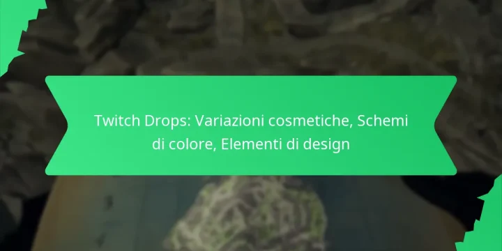 Twitch Drops: Variazioni cosmetiche, Schemi di colore, Elementi di design